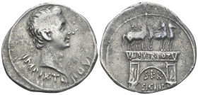 Octavian as Augustus, 27 BC – 14 AD Cistophoric tetradrachm Pergamum circa 19-18