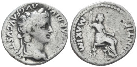 Tiberius, 14-37 Denarius Lugdunum 3.72