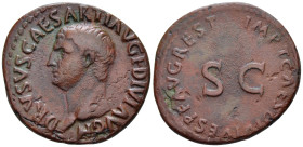 In the name of Drusus, son of Tiberius As circa 80-81 - Ex Naville sale 34, 2017, 485.