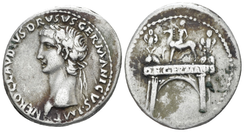 Nero Claudius Drusus, father of Germanicus Rome circa 41-45, AR 19.00 mm., 3.68 ...