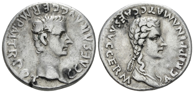 Gaius, 37-41 Denarius Rome circa 37-38, AR 19.00 mm., 3.69 g.
Laureate head of ...
