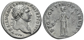 Trajan, 98-117 Denarius Rome circa 107