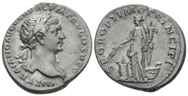 Trajan, 98-117 Denarius Rome circa 106-107