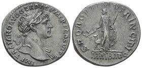 Trajan, 98-117 Denarius Rome circa 110