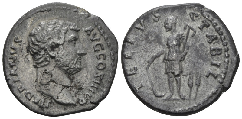 Hadrian, 117-138 Denarius Rome circa 130, AR 17.50 mm., 2.45 g.
HADRIANVS - AVG...