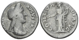 Sabina, wife of Hadrian Denarius Rome circa 134-136