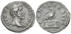 Divus Antoninus Pius. Denarius After 161