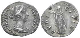 Faustina junior, daughter of Antoninus Pius and wife of Marcus Aurelius Denarius Rome circa 147-149