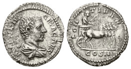 Geta caesar, 198-209 Denarius Rome 208