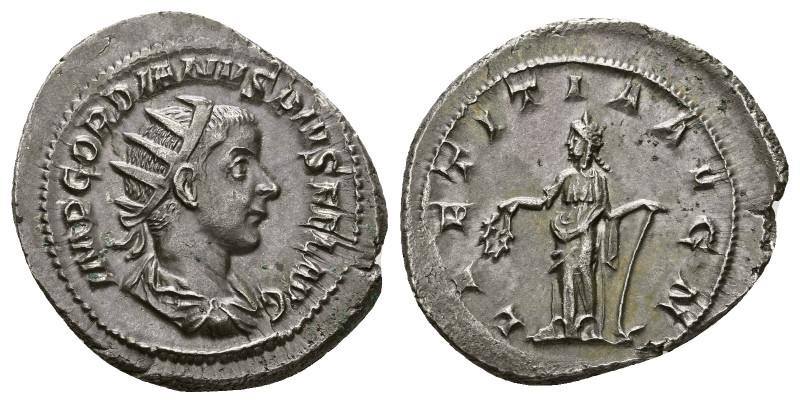 Gordian III, 238-244 Antoninianus Rome circa 241-243, AR 23.00 mm., 5.17 g.
Rad...