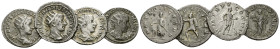 Gordian III, 238-244 Lot of 4 Antoninianii Rome circa 241-243