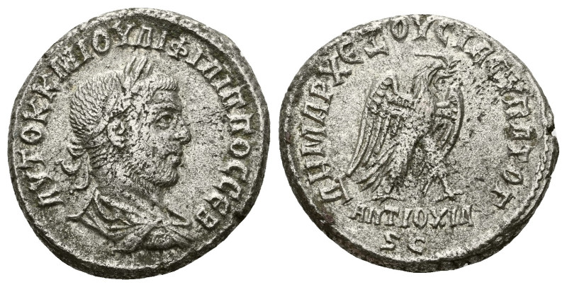 Philip I, 244-249 Tetradrachm Antiochia circa 247-249, AR 24.00 mm., 11.23 g.
L...