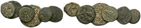 Large lot of 6 Arab-Byzantine bronzes