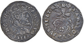 (L') Aquila. Carlo d’Asburgo re di Spagna, delle Due Sicilie etc. (1516-1556), V come imperatore del S.R.I. (1519-1554). Carlino dopo il 1547 (sigla A...
