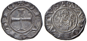 Arezzo. Repubblica (sec. XIII). Grosso da 12 denari 1230-1250 AG gr. 1,65. CNI 1/8. MIR 2. Lievissime porosità del metallo, altrimenti SPL