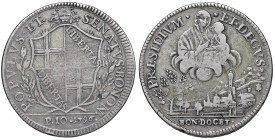 Bologna. Governo Popolare (1796-1797). Scudo da 10 paoli 1796 AG gr. 28,73. Muntoni 3. Chimienti 1185. Cassanelli-Chimienti 7 (conio E-3). MIR 2859/1....