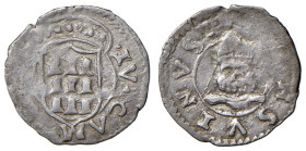 Camerino. Giulia Varano (1527-1534). Soldino (sigla I) AG gr. 0,31. CNI 66/73. Molto raro. Debolezza di conio, altrimenti buon BB