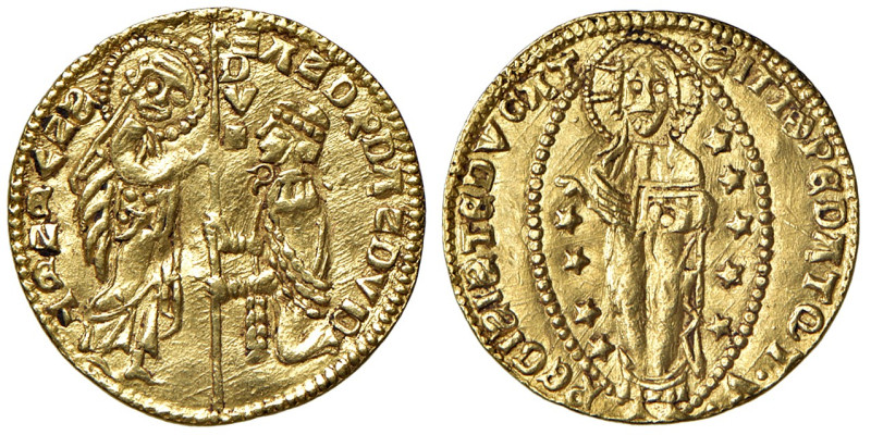 Chio. Emissioni anonime del sec. XIV. Imitazione del ducato veneto AV gr. 3,55. ...
