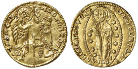 Chio. Emissioni anonime del sec. XIV. Imitazione del ducato veneto AV gr. 3,55. Gamberini 344. q.SPL