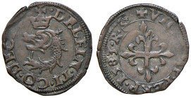 Desana. Delfino Tizzone (1583-1598). Liard 1583 MI gr. 2,15. MIR 513/1. Molto raro. q.SPL