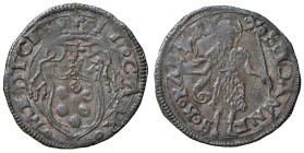 Fabriano. Leone X (1513-1521). Emissioni a nome di Giulio Medici cardinale e governatore (1520-1523). Quattrino MI gr. 0,74. Muntoni 118. Berman 698. ...