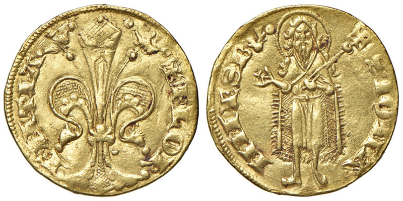 Firenze. Repubblica sec. XIII-1532. 1311/I semestre. Fiorino (segno corna di cer...