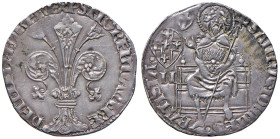 Firenze. Repubblica sec. XIII-1532. 1431/I semestre. Grosso da 5 soldi e 6 denari (segno stemma Fagni con N sotto: Niccolò Fagni) AG gr. 2,51. Bernocc...