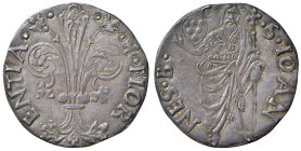 Firenze. Repubblica sec. XIII-1532. 1484/I semestre. Grosso da 6 soldi e 8 denari (segno stemma Medici con G sopra: Geronzio Medici) AG gr. 2,00. Bern...