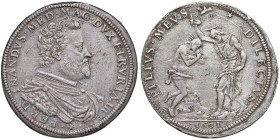 Firenze. Ferdinando I de’ Medici (1587-1609). II periodo: granduca, 1588-1609. Piastra 1601 AG gr. 32,53. Galeotti XXVIII, 7/9. MIR 225/2. Rara. Patin...