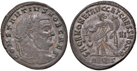 Costanzo II (305-306) Follis (Aquileia) Testa laureata a d. - R/ La Moneta stante a s. - RIC 40 a MI (g 8,62)
BB+
