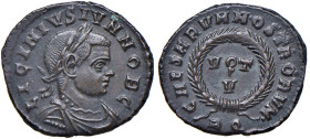Licinio II (317-324) Follis - Busto laureato a d. - R/ Scritta in corona - RIC 235 AE (g 3,90)
SPL