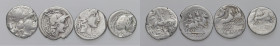 Lotto di quattro denari repubblicani, resto di collezione
MB-BB