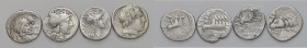 Lotto di quattro denari repubblicani, resto di collezione
MB-BB