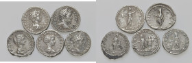 Lotto di cinque denari dei Severi, resto di collezione
BB-SPL