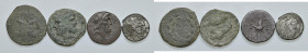 Lotto di quattro monete di età romana in Sicilia, interessante
MB-BB