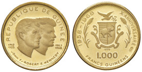 GUINEA 1.000 Franchi 1969 Kennedy - Fr. 4 AU (g 3,99)
FS