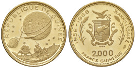 GUINEA 2.000 Franchi 1969 Apollo - Fr. 3 AU (g 8,00)
FS