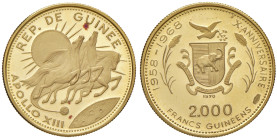 GUINEA 2.000 Franchi 1969-70 Apollo XIII - Fr. 6 AU (g 7,99)
FS