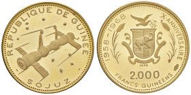GUINEA 2.000 Franchi 1969-70 Soyuz - Fr. 5 AU (g 7,95)
FS