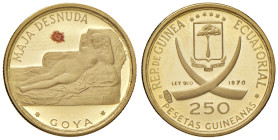 GUINEA EQUATORIALE 250 Pesetas 1970 Goya - Fr. 7 AU (g 3,46)
FS