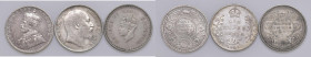 INDIA Lotto di tre rupie 1907, 1912, 1943
BB-SPL