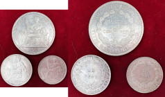 INDOCINA - Piastra 1907, 50 cent 1936 e 20 cent 1937 - AG Lotto di tre monete come da foto, leggermente lucidate. Da esaminare
BB-SPL