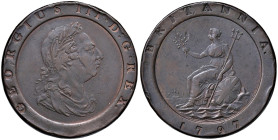 INGHILTERRA George III (1760-1820) 2 Pence 1797 - KM 619 CU (g 55,16) Colpi al bordo
BB