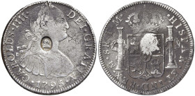 INGHILTERRA Giorgio III (1760-1820) Dollar (1797) - KM 634 AG (g 25,87) Coniato su un 8 reales 1795 messicano. Contromarca X al D/
BB