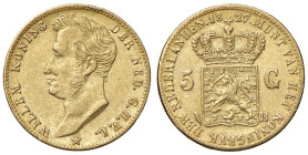 OLANDA Guglielmo I (1815-1840) 5 Gulden 1827 B - KM 60 AU (g 3,339
BB+