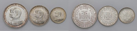 PORTOGALLO Carlo I (1889-1908) 1.000, 500 e 200 Reis 1898 - KM 539, 538, 537 AG (g 24,90 + 12,59 + 5,00) Lotto di tre monete come da foto
FDC
