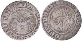 SPAGNA Reyes Católicos (1474-1504) Mezzo reale Toledo - Cal. 284 AG (g 1,50) Lievemente tosata
MB