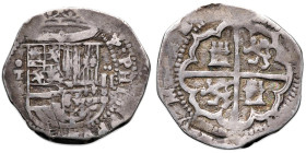 SPAGNA Toledo - Filippo II (1556-1598) 2 Reales - Cal. Tipo 140 (?) AG (g 6,76)
MB