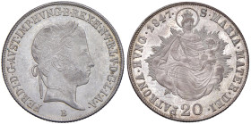 UNGHERIA Ferdinando V (1835-1848) 20 Krajczár 1847 B - KM 422 AG (g 6,67)
qFDC