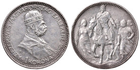 UNGHERIA Francesco Giuseppe I (1848-1916) Corona 1896 - KM 487 AG (g 5,01)
BB+